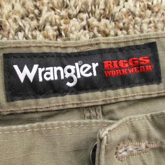 Wrangler Riggs Pants Men's 34x32 Tan Ranger Cargo Ripstop Relaxed Work Wear - Picture 9 of 12